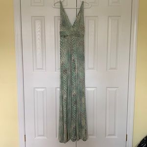 Snakeskin maxi dress